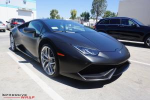 Lamborghini Huracan LP610-4  in Satin Black by Impressive Wrap 2017 года